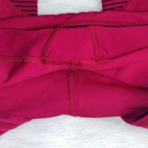 Lululemon Run Inspire Crops size 4 color Raspberry - Picture 2 of 4